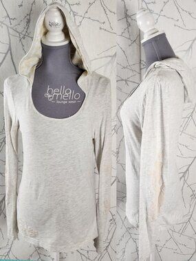 Ed Hardy Cotton Stretch Jersey Dragon Hooded Long Sleeve